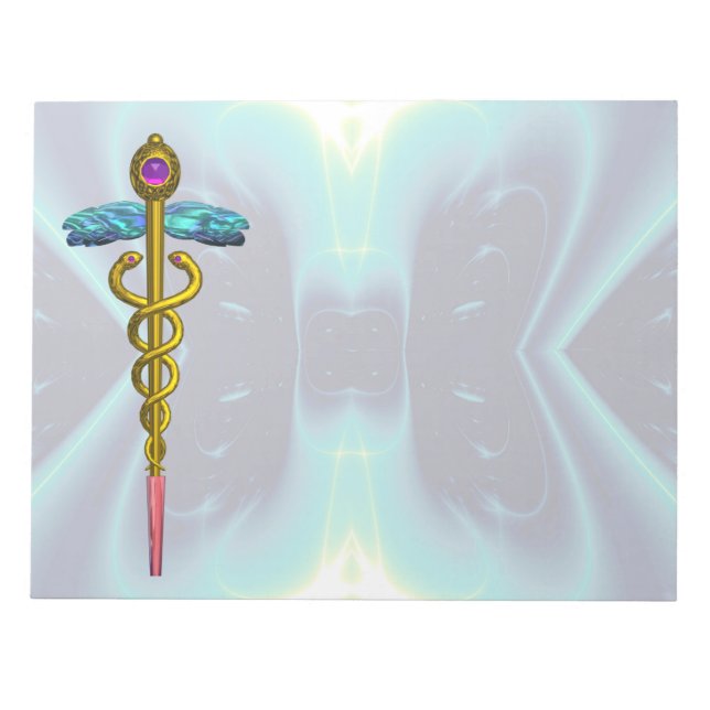 Bloc-note CADUCUS, améthyste d'or vibrant Violet Turquoise B (Devant)