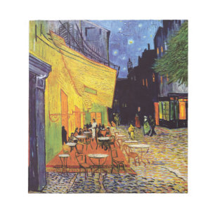 Bloc-note Café Terrasse la nuit by Vincent Van Gogh