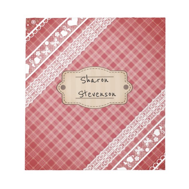 Bloc-note Cage rétro (Devant)