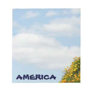 Bloc-note cahier Amérique ciel bleu cahiers américains