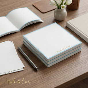 Bloc-note Cahier Cadeau de Nom de Bordure de Bleu d'Œuf de R