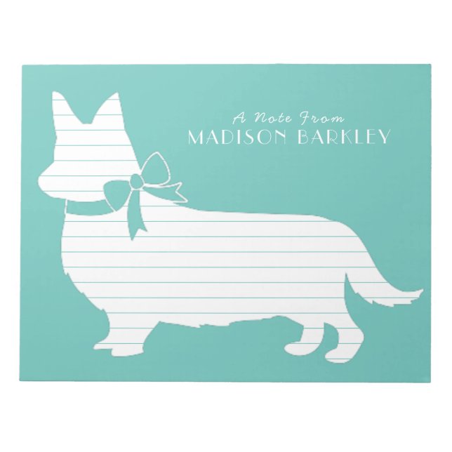 Bloc-note Cahier Corgi Chien Pembroke Gallois (Devant)