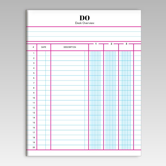 Bloc-note Cahier de comptabilité personnalisé avec monogramm (Créateur téléchargé)
