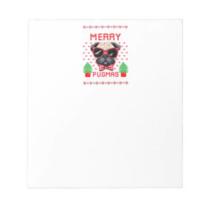 Bloc-note Cahier de Joyeux Pug Noël