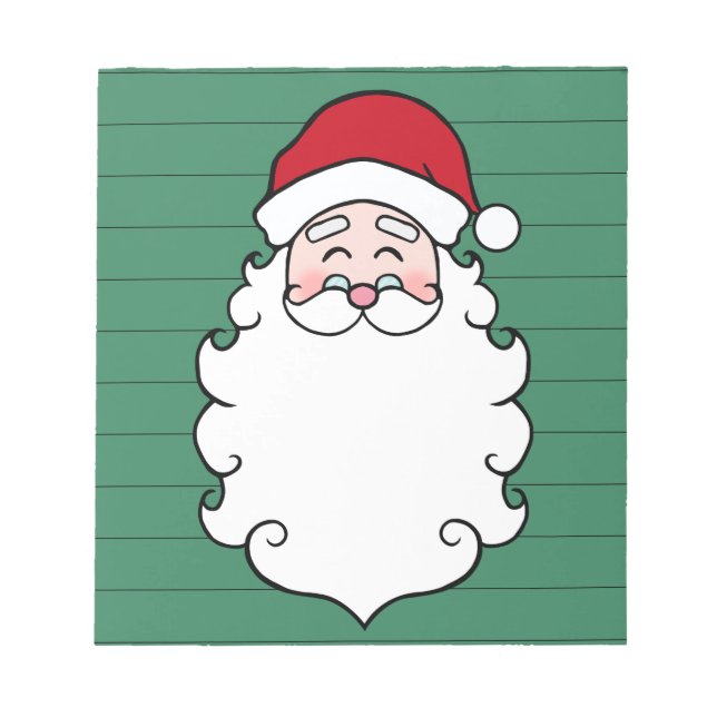 Bloc-note Cahier de Noël Père Noël Cadeau (Devant)