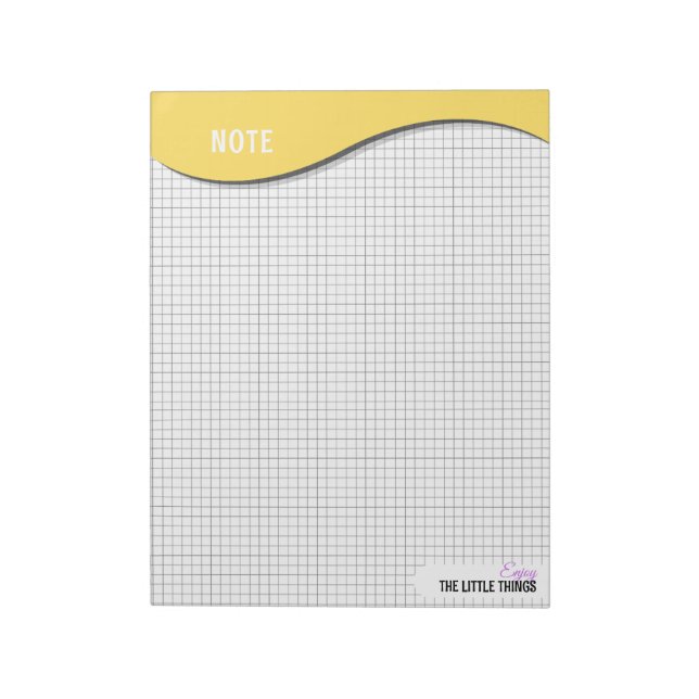 Bloc-note Cahier de notes à points en grille "Profitez des p (Tourné)