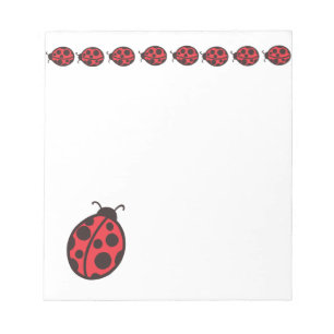 Bloc-note Cahier de notes coccinelles