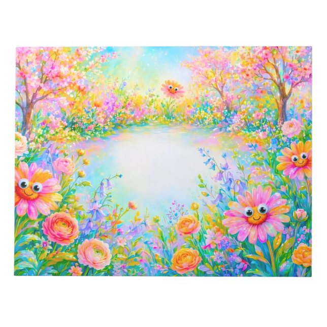 Bloc-note Cahier de notes Happy Daisy (Devant)