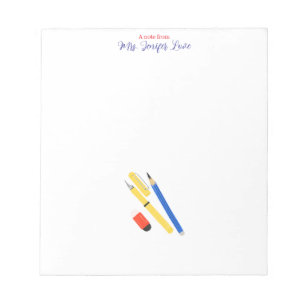 Bloc-note Cahier de notes pour enseignant de maternelle Styl