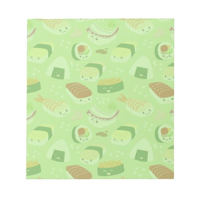Bloc-note Cahier de notes Sushi Mignon (Devant)