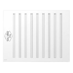 Bloc-note Cahier de tablature de basse avec logo personnalis