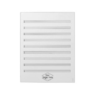 Bloc-note Cahier de tablature de basse avec logo personnalis