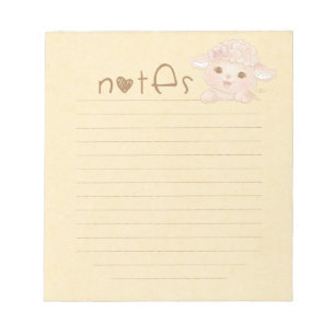 Bloc-note Cahier d'écriture Mouton Cottagecore Cosy