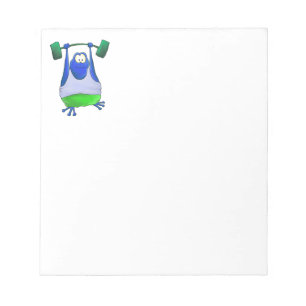 Bloc-note Cahier Grenouille Haltérophile
