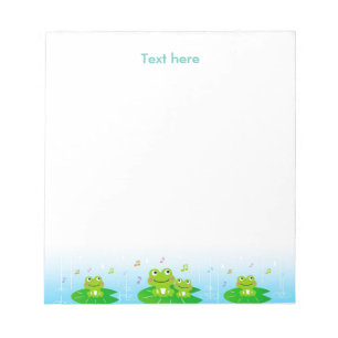 Bloc-note Cahier Simple Happy Frogs