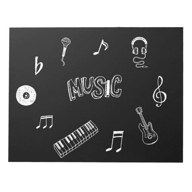 Bloc-note Cahier Thématique Musique (Devant)