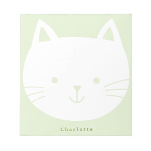 Bloc-note Cahiers personnalisés Lime Kitty pour enfants