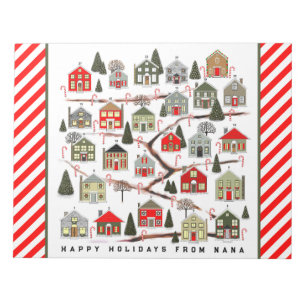 Bloc-note Calendrier de l'Avent de Noël personnalisé Notepad