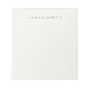 Bloc-note Calligraphie de nom propre simple couleur pastel