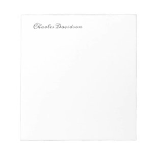Bloc-note Calligraphie moderne minimaliste professionnelle s