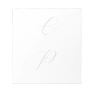 Bloc-note Calligraphie moderne monogramme nom simple