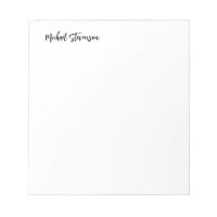 Calligraphie Noir Blanc Personnalisé Plaque Modern