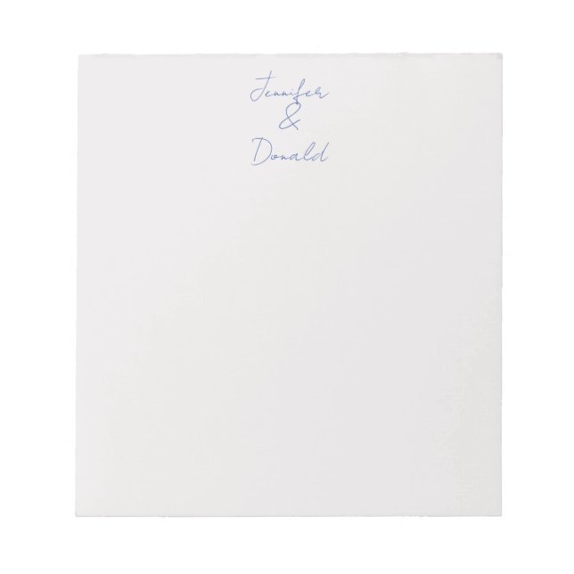 Bloc-note Calligraphie tendance noms personnels classiques s (Devant)