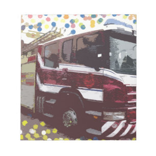 Bloc-note Camion de pompiers