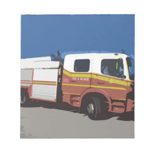 Bloc-note Camion de pompiers