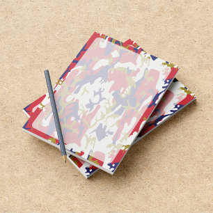 Bloc-note Camouflage, Bleu Blanc Rouge Or, Militaire, Armée