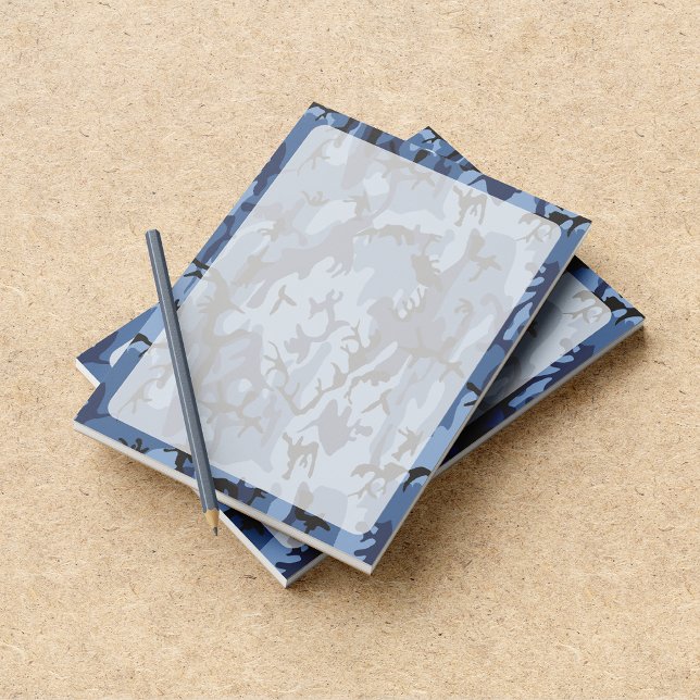 Bloc-note Camouflage bleu marine, Militaire, Armée (Créateur téléchargé)