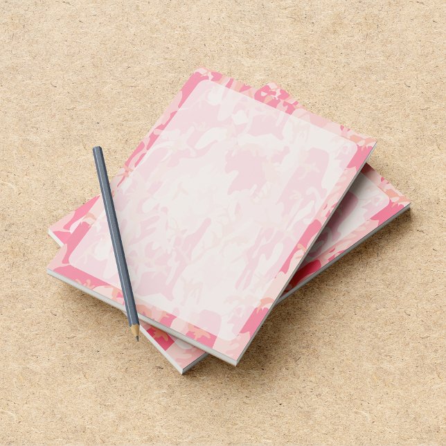 Bloc-note Camouflage Rose, Camouflage, Militaire, Armée (Créateur téléchargé)
