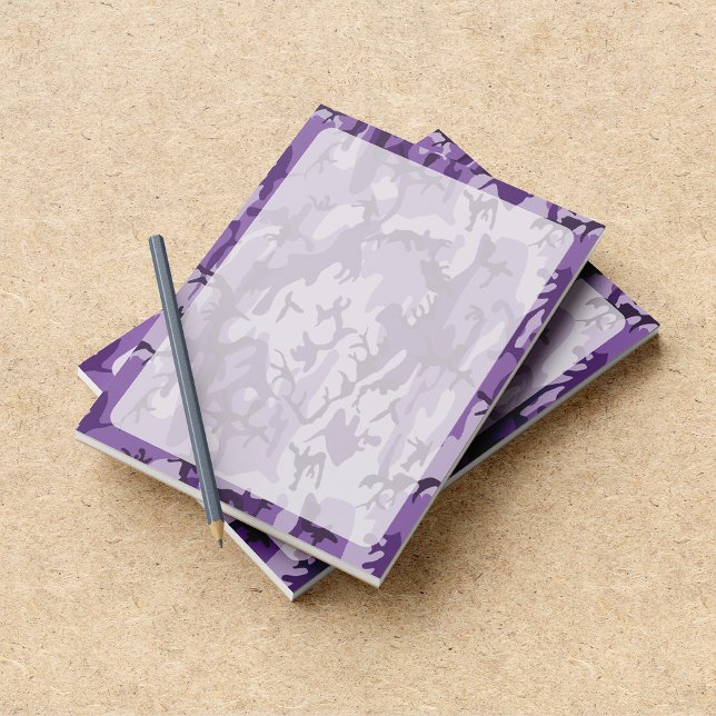 Bloc-note Camouflage Violet, Militaire, Armée (Créateur téléchargé)