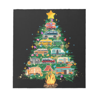 Bloc-note Camper Christmas Tree Véhicules Camping Rving