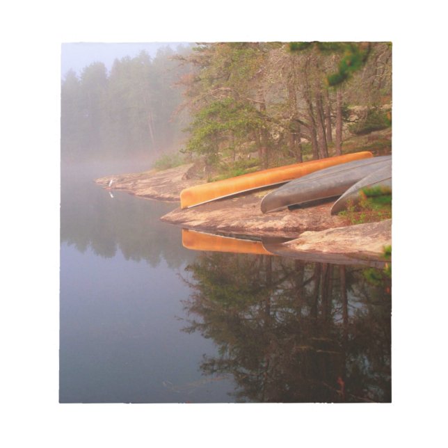 Bloc-note Camping Canoë Brumeux, Lac Kawnipi, (Devant)