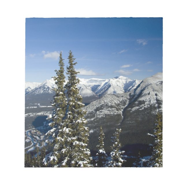 Bloc-note Canada, Alberta, Banff. Vues de la vallée de Bow (Devant)
