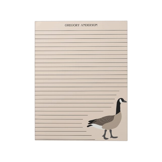 Bloc-note Canada Goose Lined Writing Paper Stationery (Tourné)