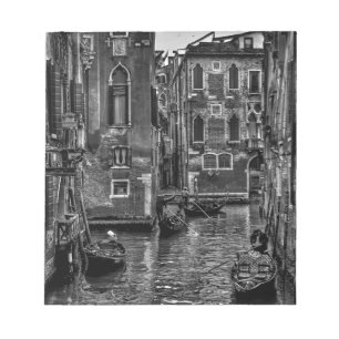 Bloc-note Canal de bateau de Venise en italie