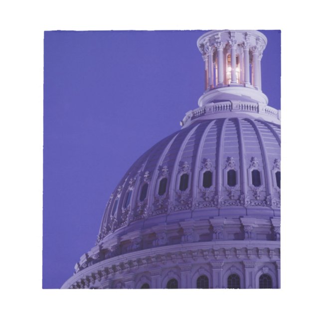 Bloc-note Capitole des États-Unis au crépuscule avec lumière (Devant)
