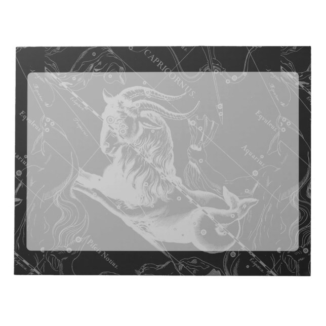 Bloc-note Capricorn Constellation Hevelius 1690 Engraving (Devant)