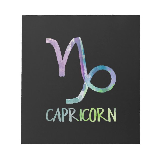 Bloc-note Capricorne Symbole Zodiaque Astrologie Chèvre de m (Devant)