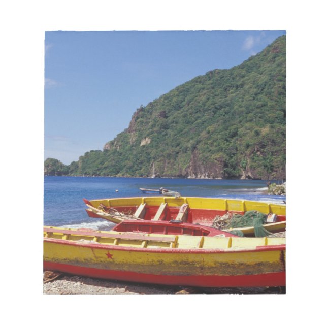 Bloc-note Caraïbes, BWI, Sainte-Lucie, voiliers, Soufriere. (Devant)