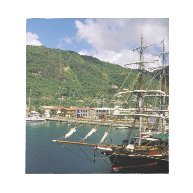 Bloc-note Caraïbes, Sainte-Lucie, Soufriere. Bateaux dans (Devant)