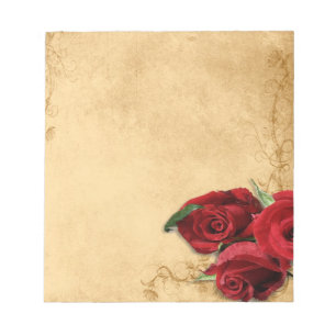 Bloc-note Caramel vintage Brown et Rose