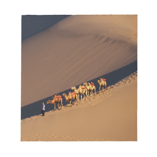 Bloc-note Caravane de chameaux dans le désert, Dunhuang, Gan (Devant)