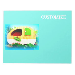 Bloc-note Caravane gitane maison miniature