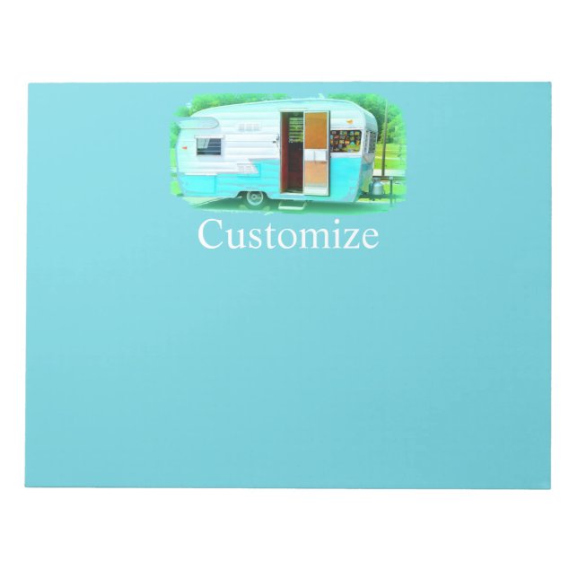 Bloc-note caravane vintage classique (Devant)