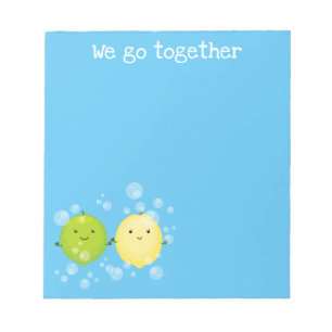 Bloc-note Caricature de fruit de citron vert mou