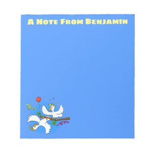 Bloc-note Caricature d'oiseaux de cockatoo amusante