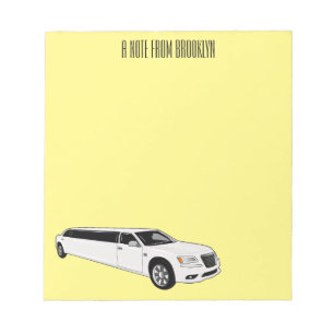 Bloc-note Caricature limousine